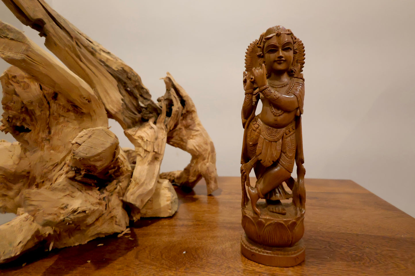 Vintage Sandalwood Baby Krishna