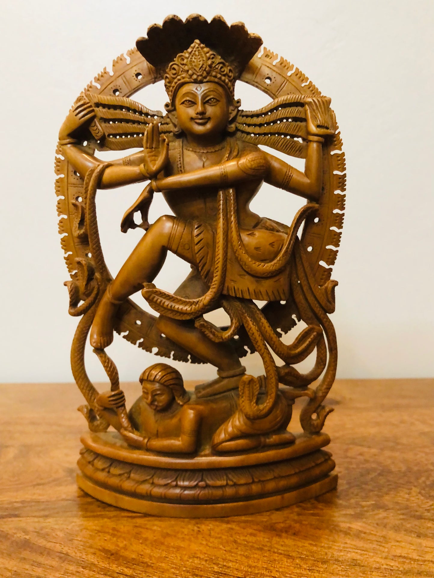 Sandalwood Beautifully Carved Small Natraja Statue