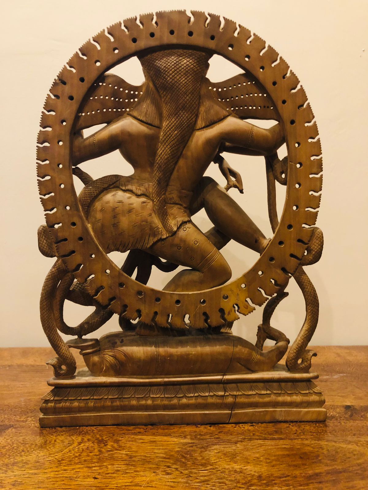 Wooden fine hand carved Natraja