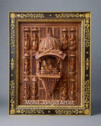 Sandalwood Hand Carved Lord Vishnu Dashavatar JHAROKHA
