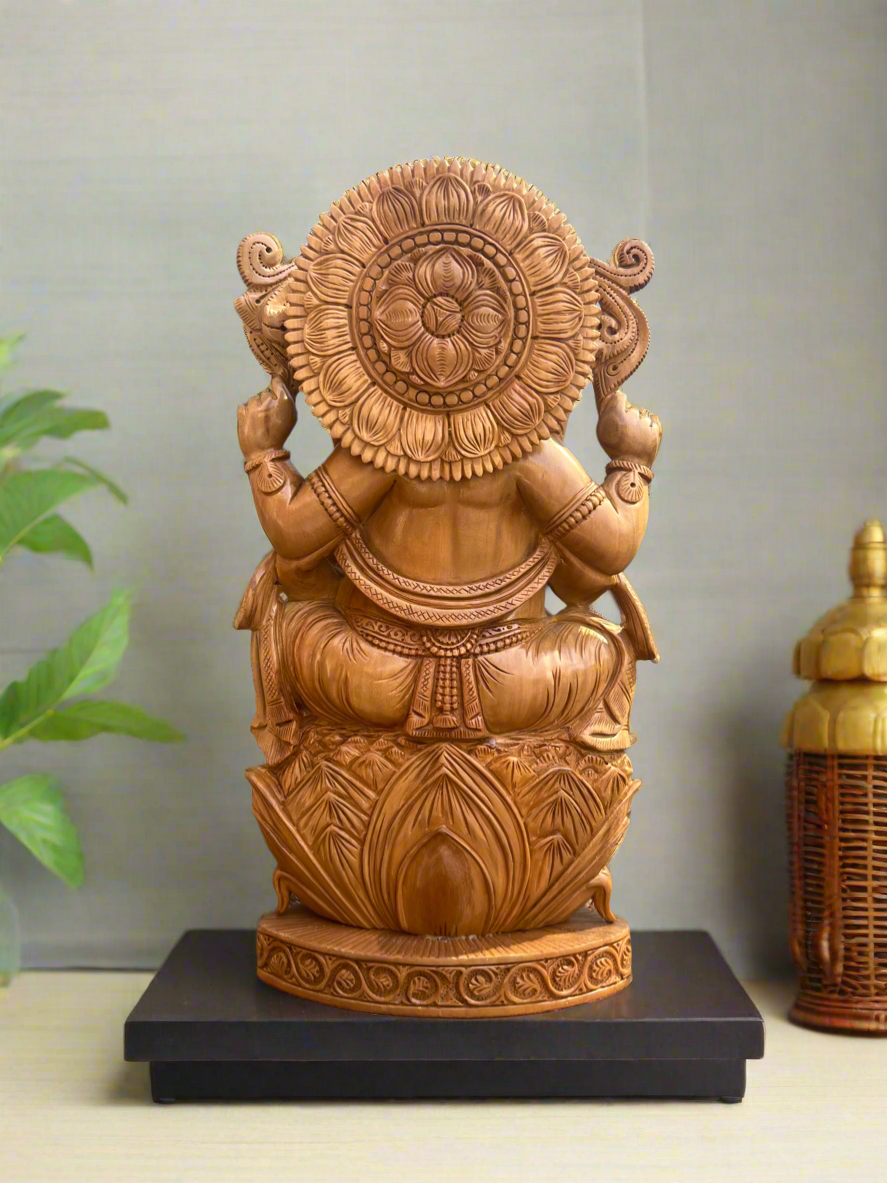 Sandalwood 10” inches Ganesha Statue