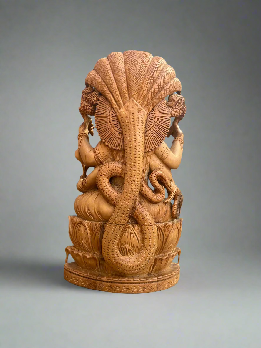 Sandalwood Goddess Laxmi Statue (10 inches)