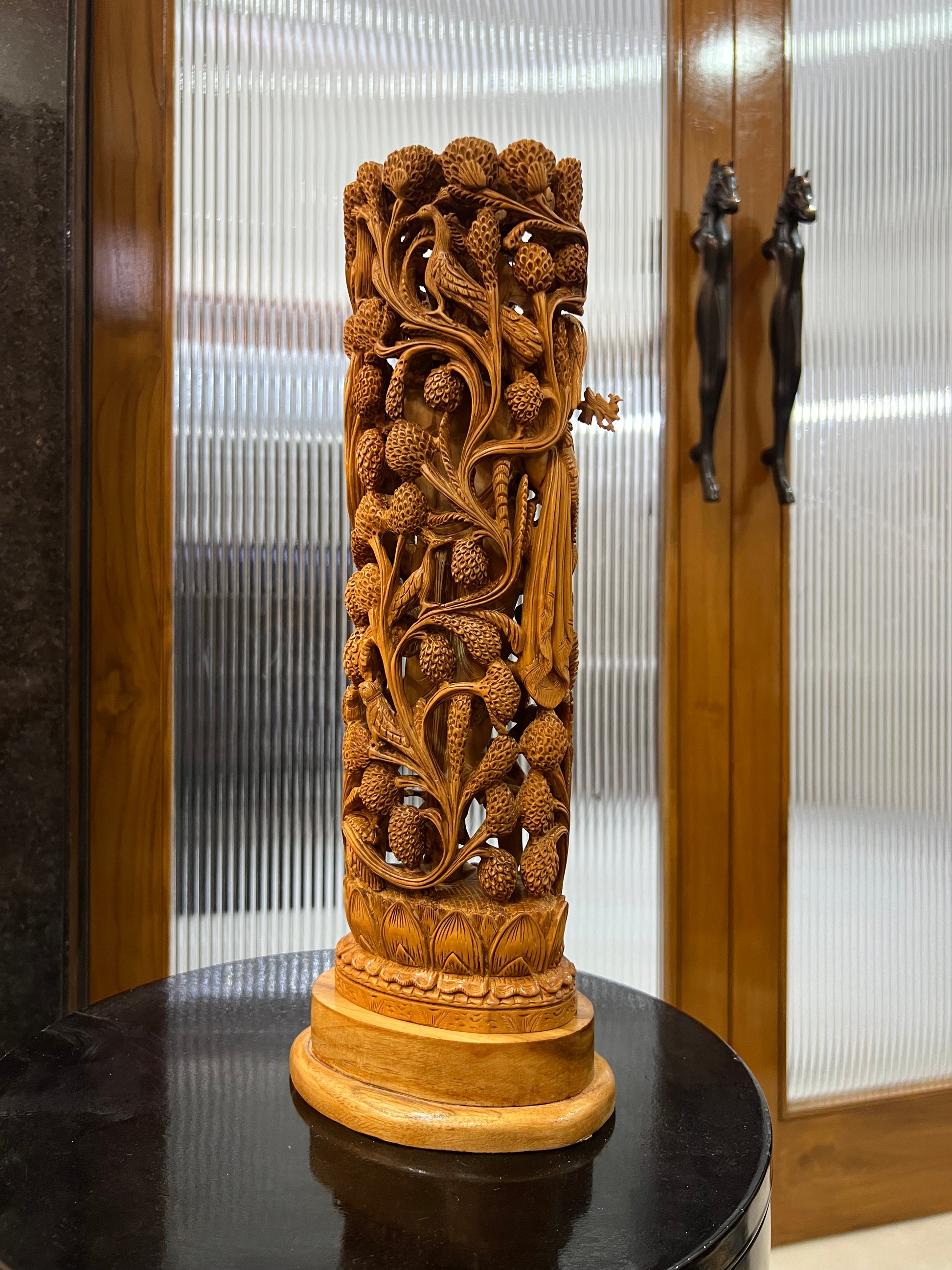 Masterpiece Sandalwood Krishna Statue (14" inches)