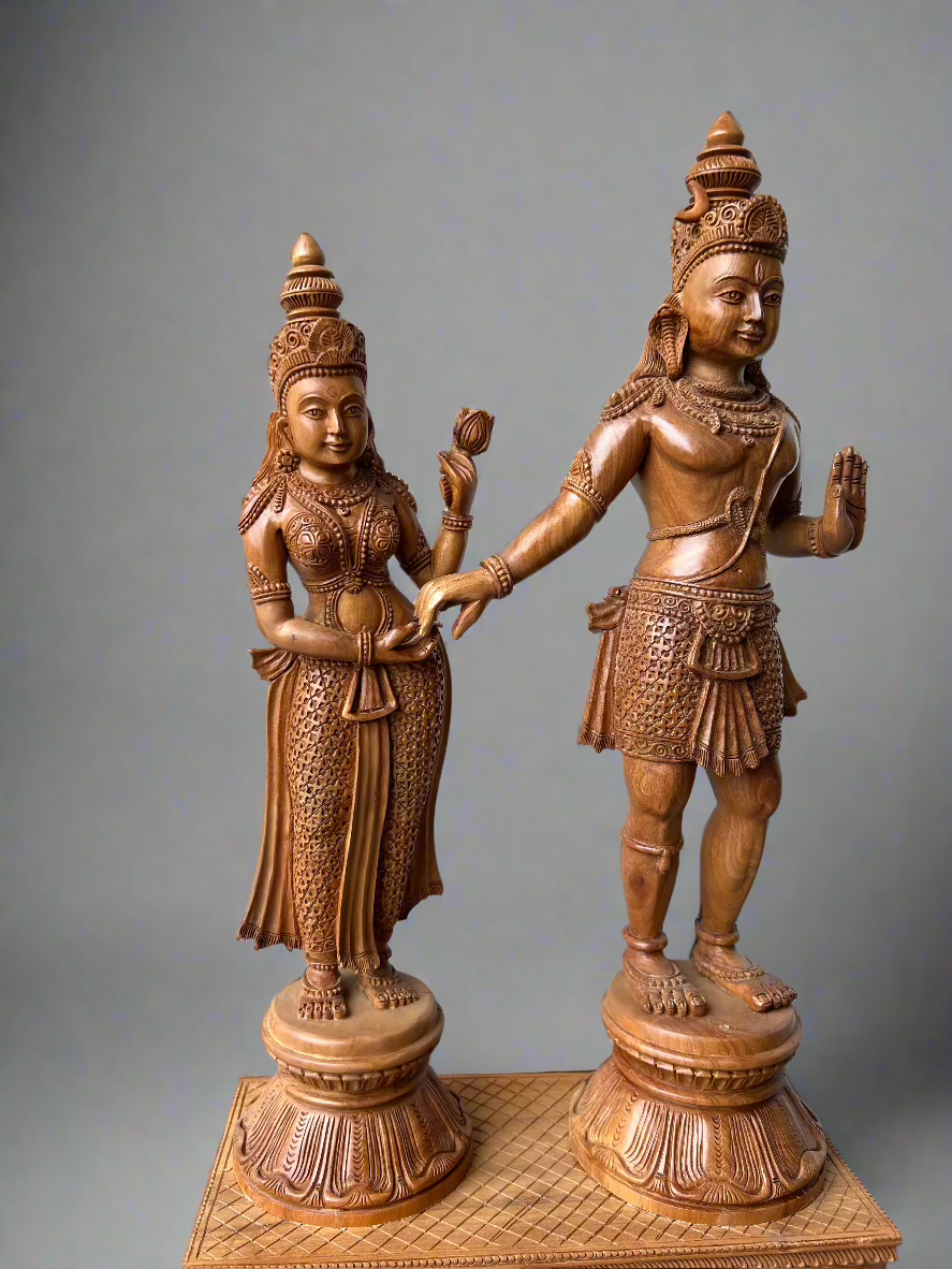 The Marriage of Shiva and Parvati Statue