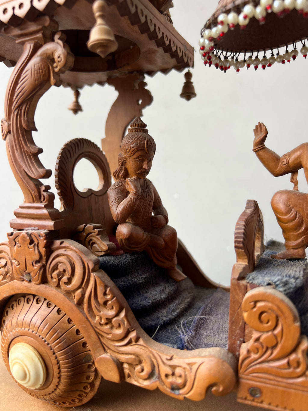 Sandalwood Fine Carved Arjun Rath Chariot