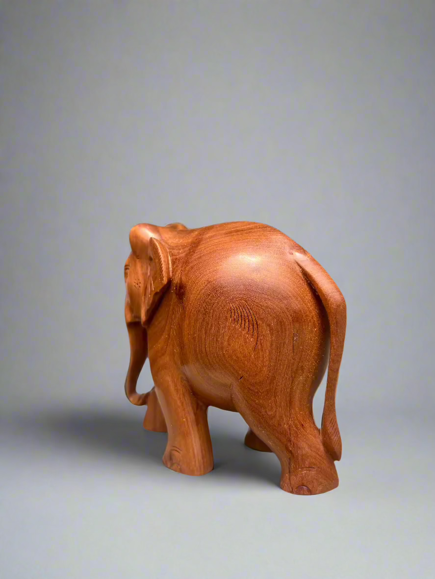 Sandalwood Plain Elephant Statue