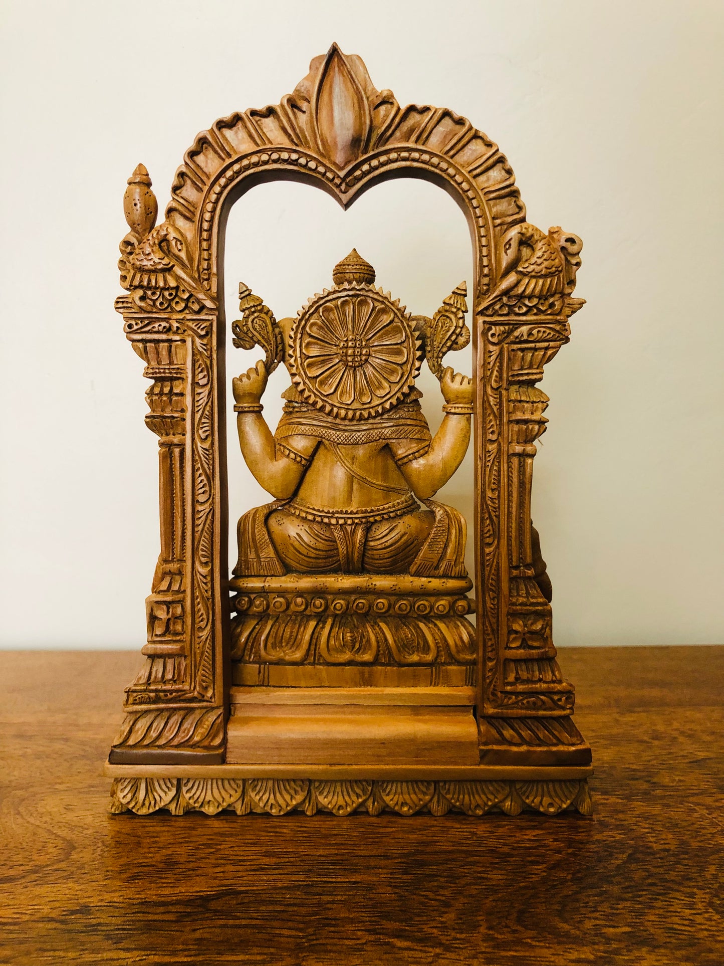 Sandalwood Special Carved GANESH DARBAR Statue