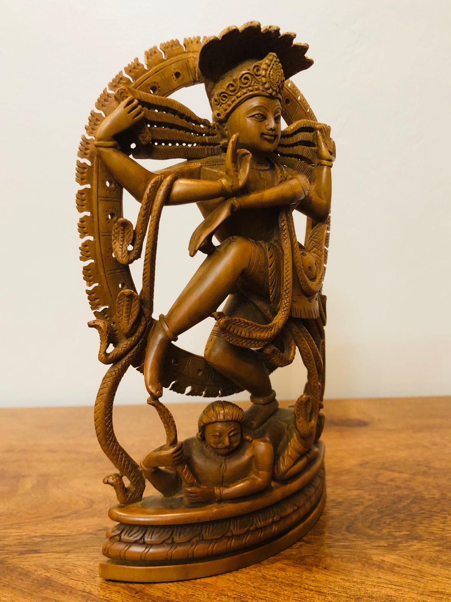 Sandalwood Beautifully Carved Small Natraja Statue