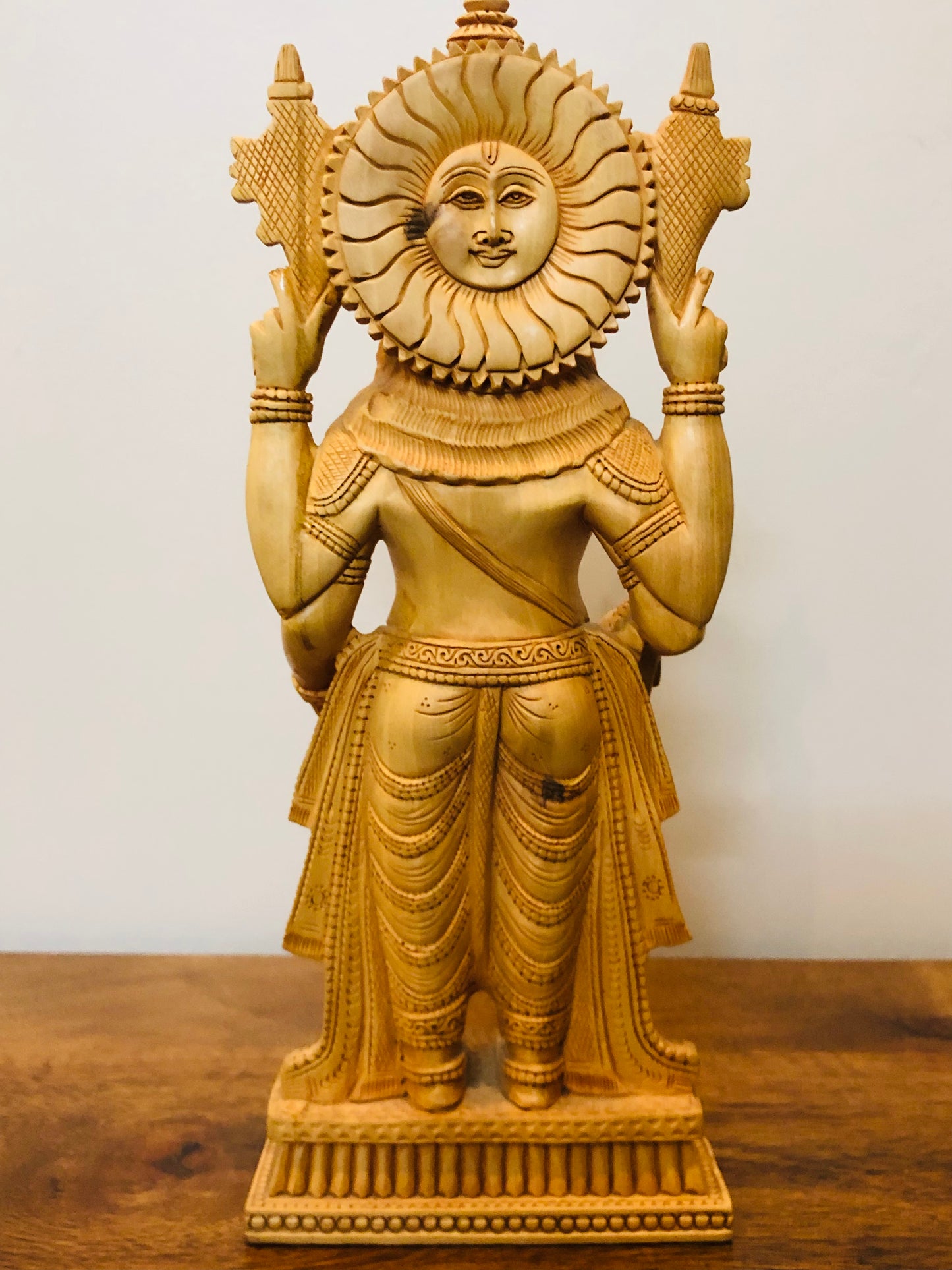Wooden Hand Carved Tirupati Balaji Statue