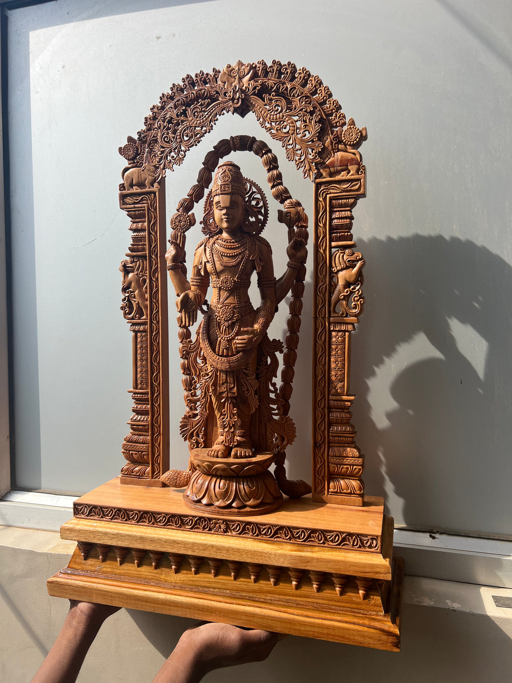 Sandalwood Lord Venkateswara With Base