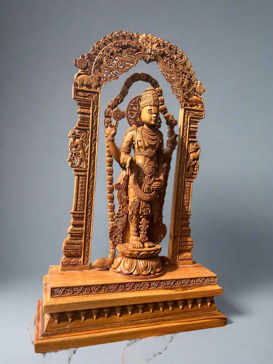 Sandalwood Lord Venkateswara With Base