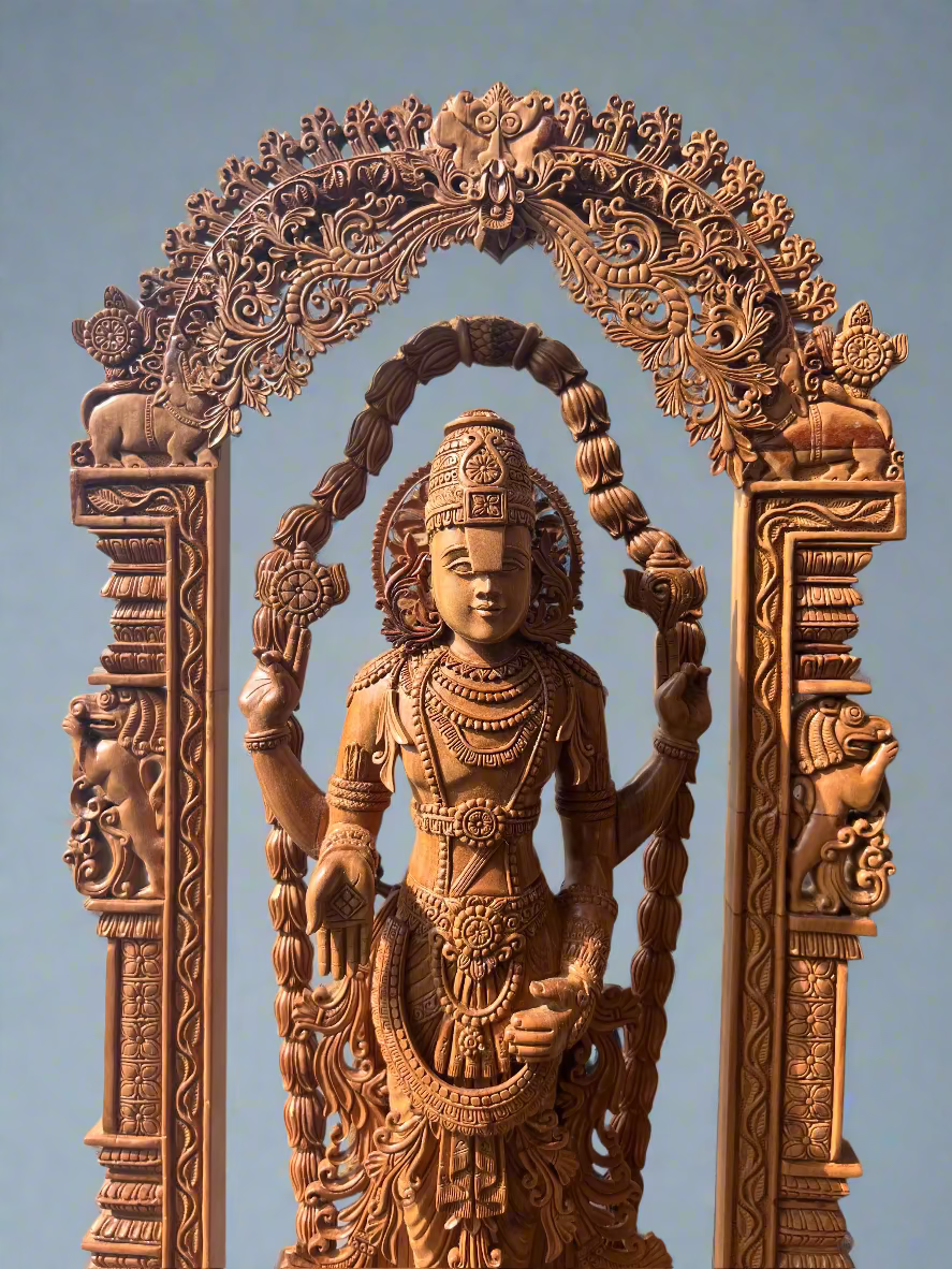 Sandalwood Lord Venkateswara With Base