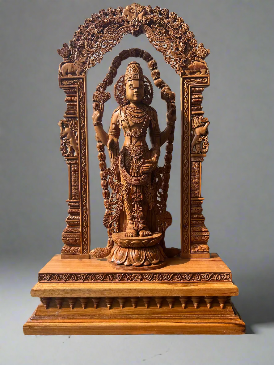 Sandalwood Lord Venkateswara With Base