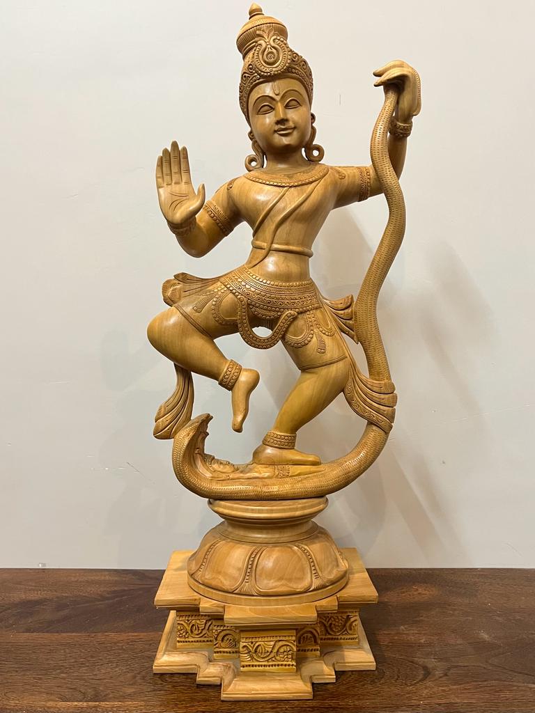 Wooden Special Dancing Krishna
