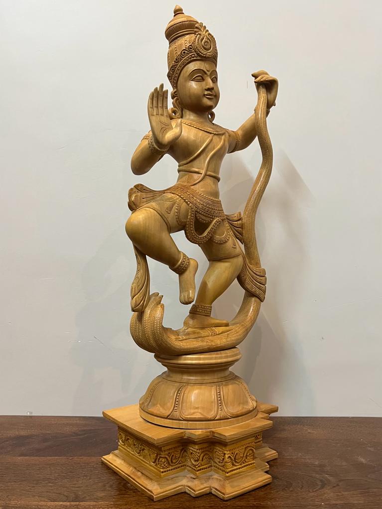 Wooden Special Dancing Krishna