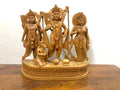 Wooden Rama,Laxman,sita and Hanumana statue