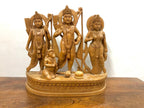 Wooden Rama,Laxman,sita and Hanumana statue