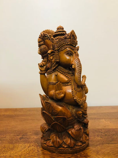 Sandalwood Special Carved Ganesha Statue