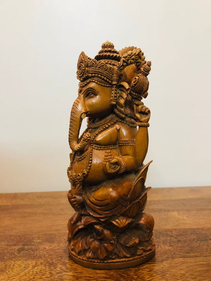 Sandalwood Special Carved Ganesha Statue
