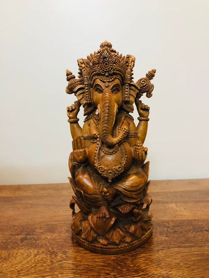 Sandalwood Special Carved Ganesha Statue