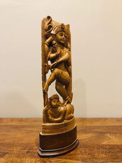 Sandalwood Beautifully Carved Natraja Statue