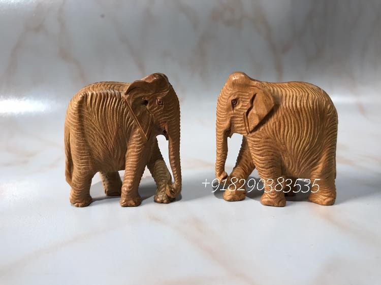 Sandalwood Animals & Birds Pairs (Set Of 2 Piece) ठाकुरजी सेवा - Arts99 - Online Art Gallery