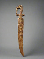 Sandalwood Hand Carved Decorative Indian Small Sword - Arts99 - Online Art Gallery
