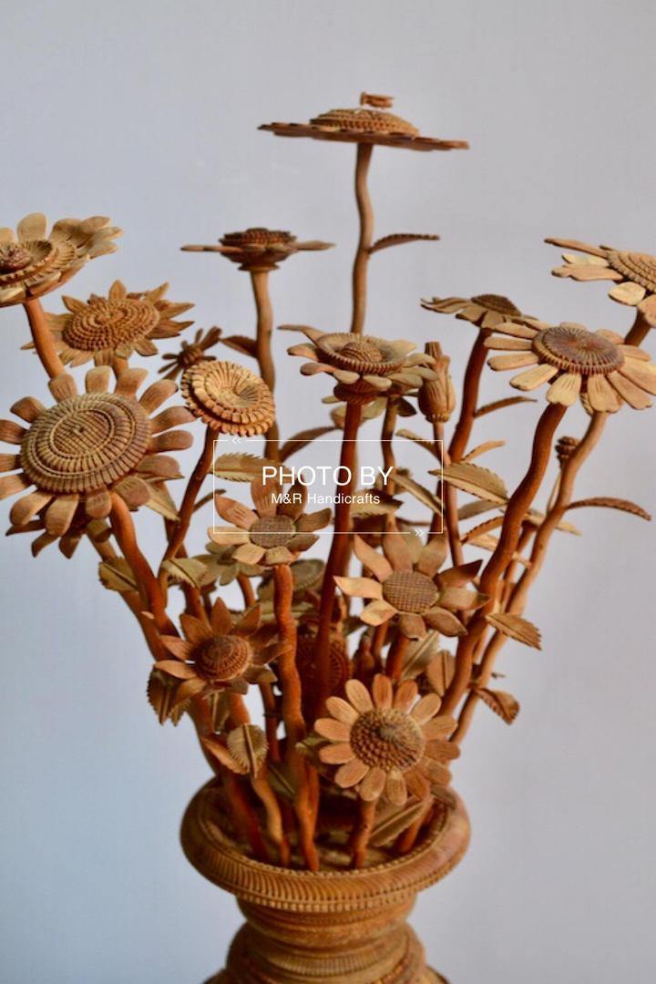 Sandalwood Fine Carved Decorative Flowerpot - Arts99 - Online Art Gallery