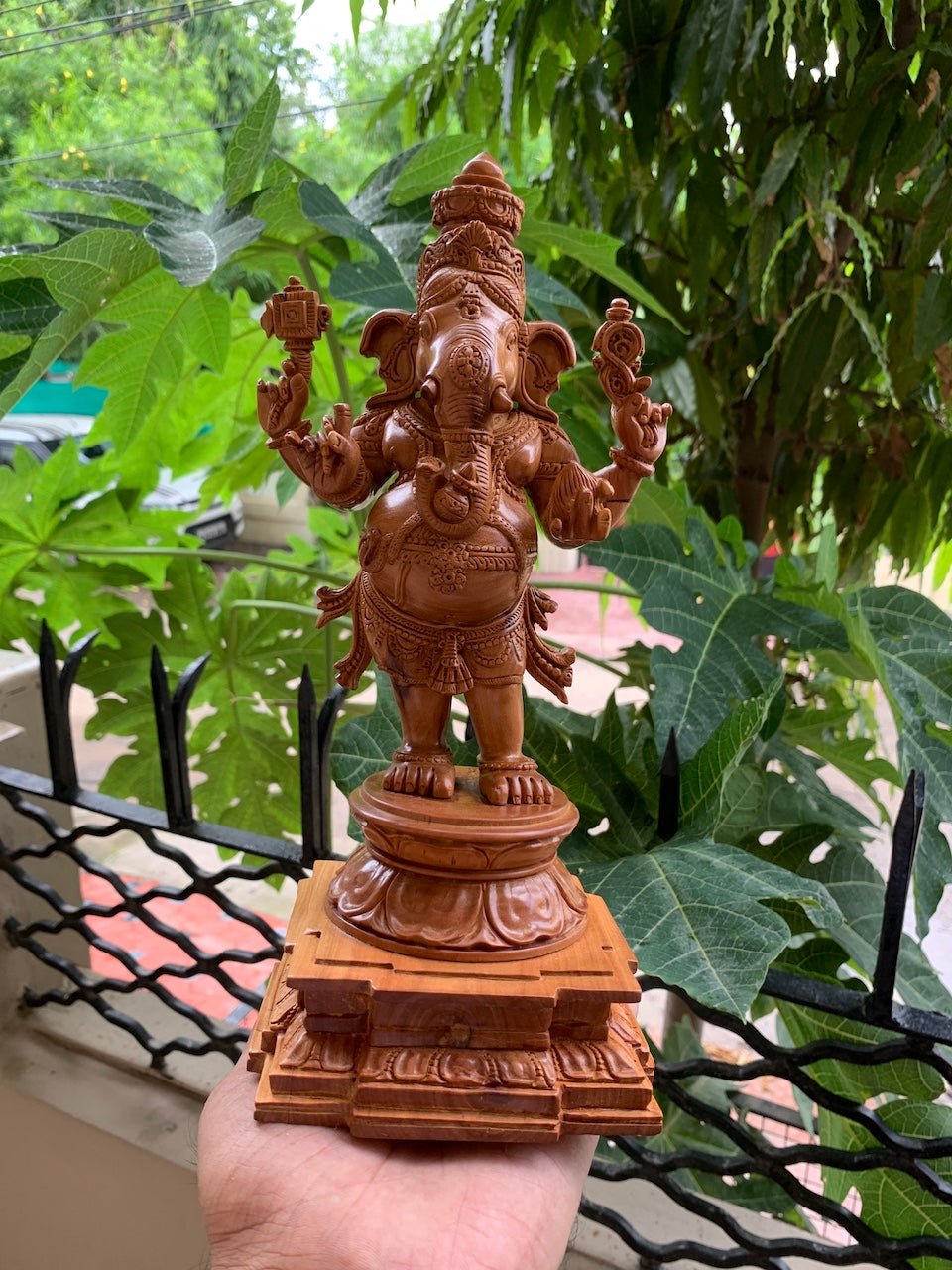 Sandalwood Standing Ganesha Indian Style Statue - Arts99 - Online Art Gallery