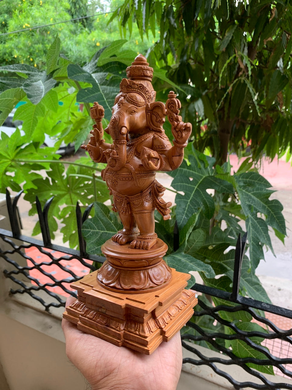 Sandalwood Standing Ganesha Indian Style Statue - Arts99 - Online Art Gallery