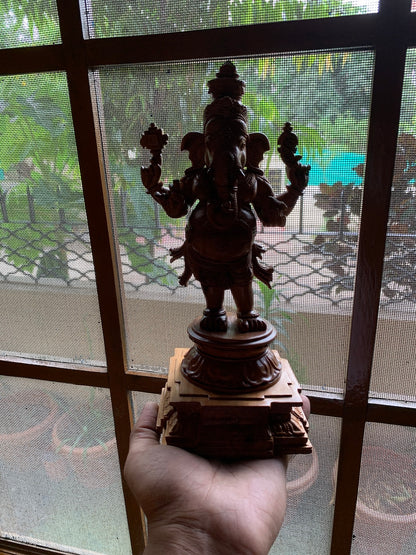 Sandalwood Standing Ganesha Indian Style Statue - Arts99 - Online Art Gallery