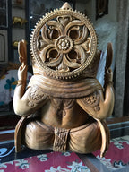 Wooden Super Fine Hand Carved Large Ganesha Statue - Arts99 - Online Art Gallery