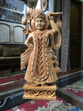 Wooden Thakurji Shrinath ji Fine Hand Carved Statue - Arts99 - Online Art Gallery