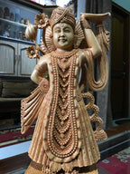 Wooden Thakurji Shrinath ji Fine Hand Carved Statue - Arts99 - Online Art Gallery