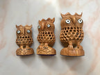 Sandalwood Tiny Owl Undercut Statue - Arts99 - Online Art Gallery