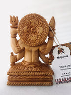 Wooden Hand Carved Nakoda Bhairav Statue - Arts99 - Online Art Gallery