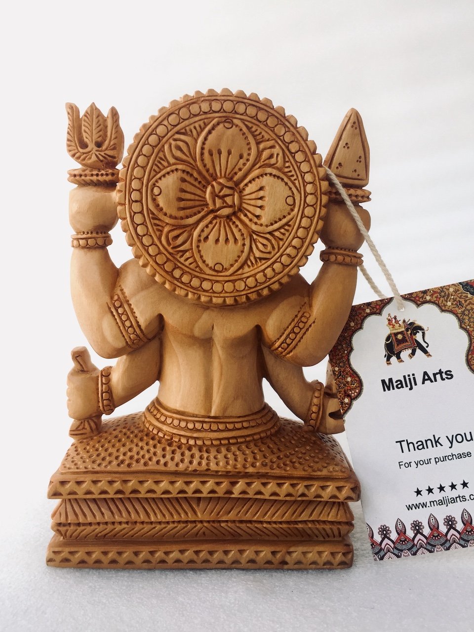 Wooden Hand Carved Nakoda Bhairav Statue - Arts99 - Online Art Gallery