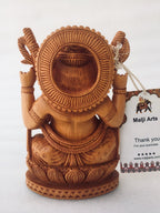 Wooden Hand Carved Ganesha Statue - Arts99 - Online Art Gallery