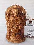 Wooden Hand Carved Tirupati Balaji Statue - Arts99 - Online Art Gallery