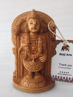 Wooden Hand Carved Tirupati Balaji Statue - Arts99 - Online Art Gallery