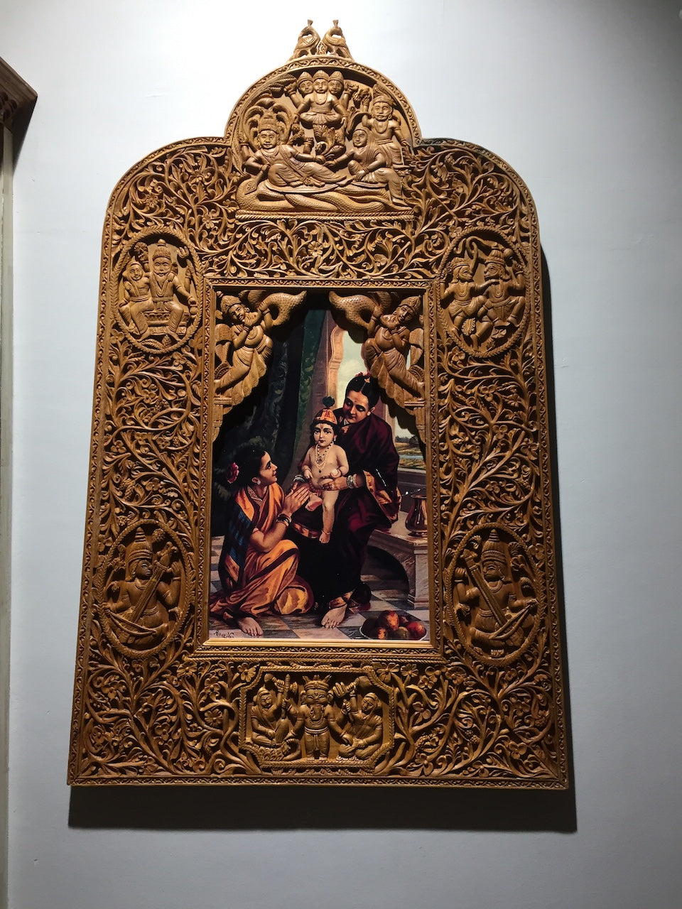 Sandalwood Rare Hand Carved Frame wall hanging artwork - Arts99 - Online Art Gallery