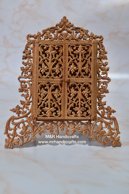 Sandalwood Fine Carved Frame or Hindu God Temple - Arts99 - Online Art Gallery