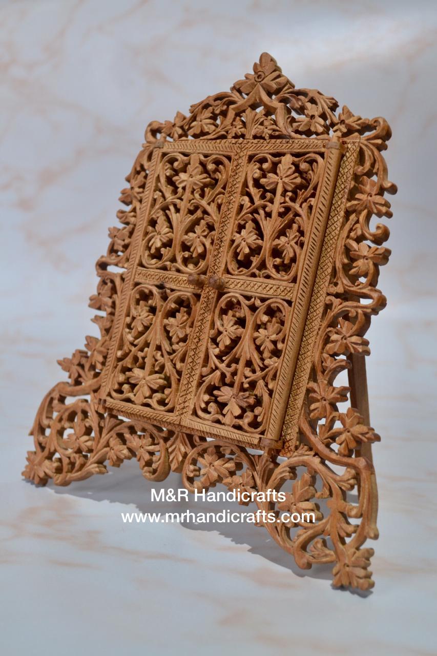 Sandalwood Fine Carved Frame or Hindu God Temple - Arts99 - Online Art Gallery