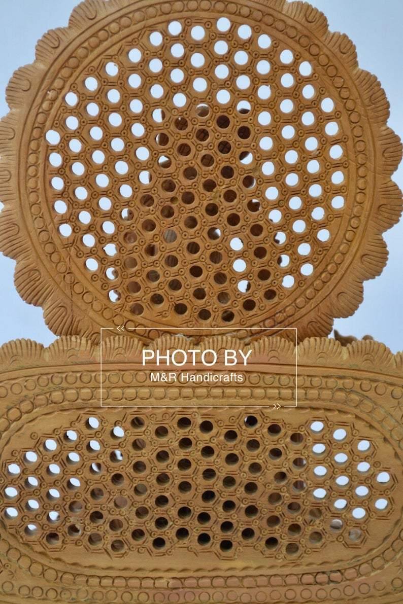 Sandalwood Carved Baby Krishna Statue with Unique Base - Arts99 - Online Art Gallery