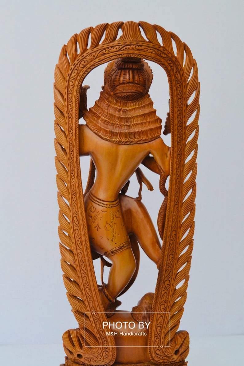 Sandalwood Beautifully Hand Carved Large Natraja Statue - Arts99 - Online Art Gallery