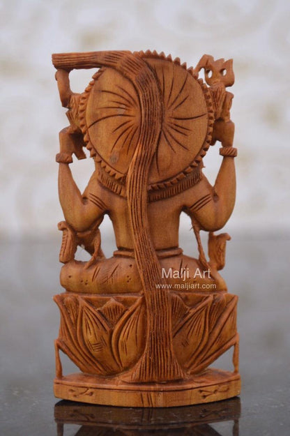Sandalwood Carved Small Shiva Miniature Idol for gift - Arts99 - Online Art Gallery
